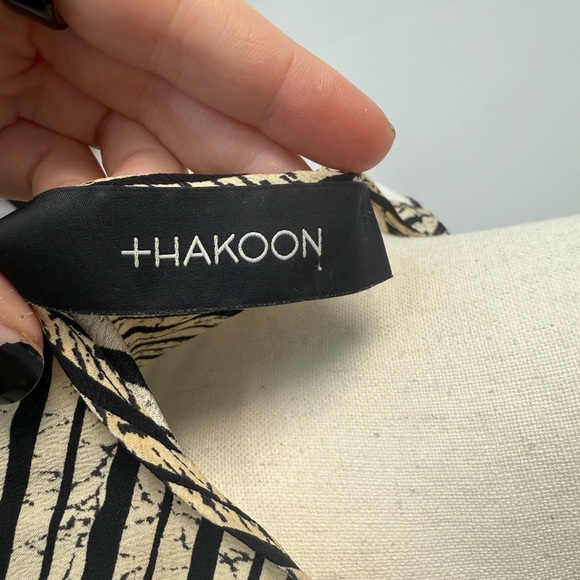 Thakoon Black and Cream Striped Tank Top - Picture 2 of 3